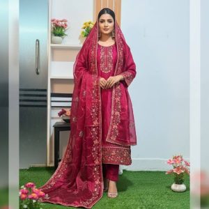 আনরেডি এম্বোডারি পার্টি ড্রেস কোডঃ1653